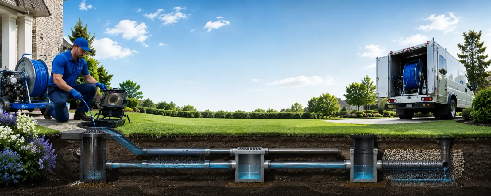 Outdoor drain cleaning information for South Branch, MI